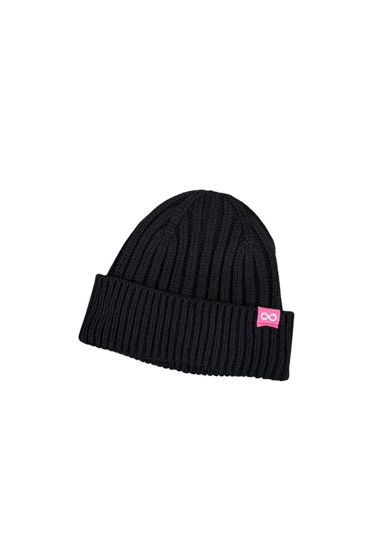 Pink Tab Beanie
